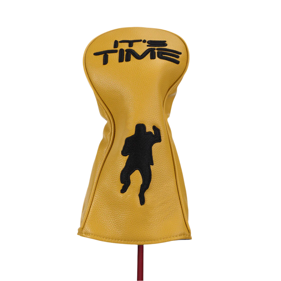 Gold Golf Driver Cover