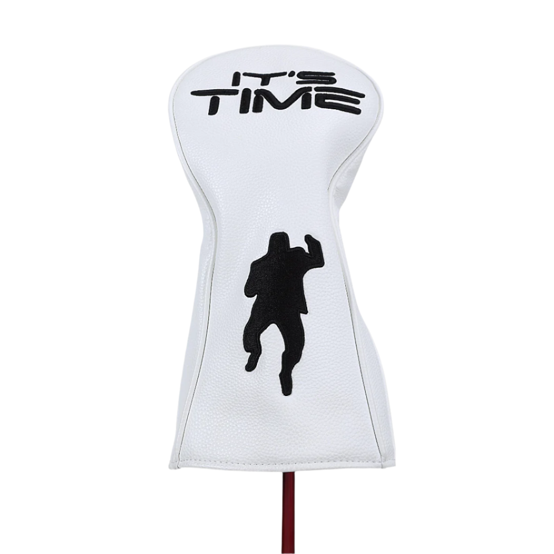 White Golf Driver Cover